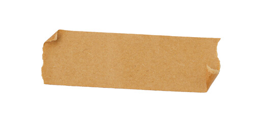 brown masking tape isolated on a white background, Torn Masking Tape, adhesive paper tape isolated on a transparent background	
