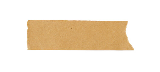 brown masking tape isolated on a white background, Torn Masking Tape, adhesive paper tape isolated on a transparent background	