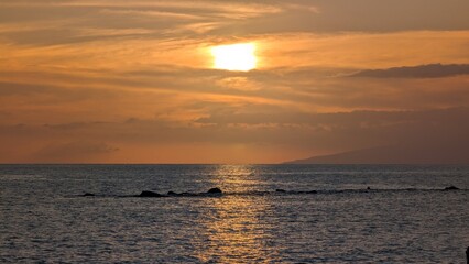 Fototapeta premium sunset over the sea