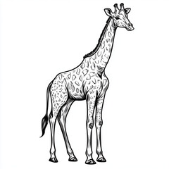 Naklejka premium giraffe vector illustration