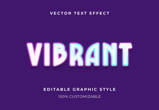 Gradient Neon Brick Wall Text Effect Soft Bright Font