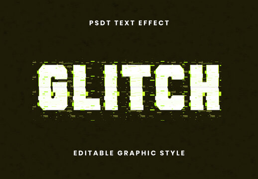 White And Pink VHS Glossy Glitch Text Effect Distorted Bold Font