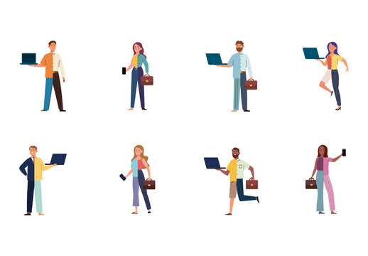 Business People Illustration Set