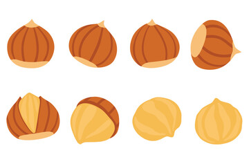 chestnut vector logo Isolated on white background.