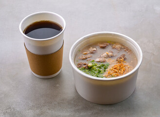 Hearty Pares Silog with Garlic Rice and Coffee Combo