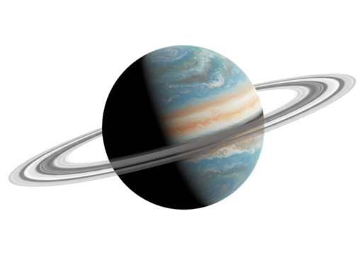 Ringing planet, a celestial wonder in deep space