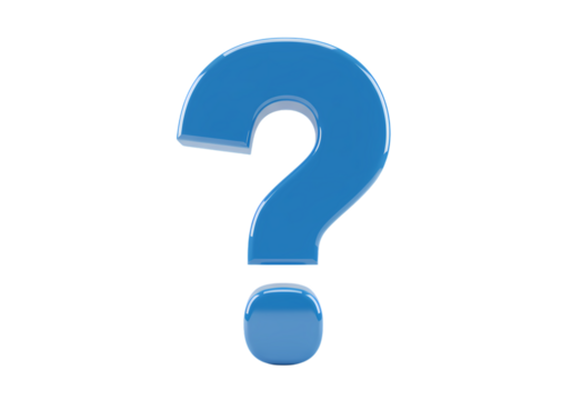 Find answers with this bold, glossy question mark