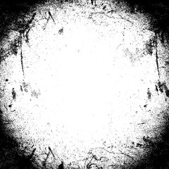 Fond crop au style cercle grunge noir