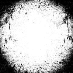 Fond crop au style cercle grunge noir