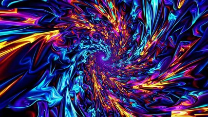 Vibrant swirling patterns create a mesmerizing visual experience in colorful abstract art piece - Powered by Adobe