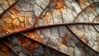 Cracked leaf surface
