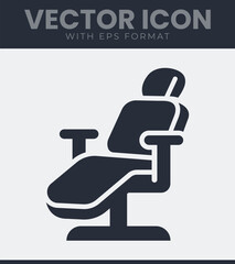 Dentist chair symbol modern simple clean graphic