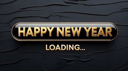  Happy New Year loading banner for web template banner, created with generative ai