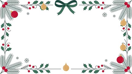 Christmas frame for social media post. Vector illustration for greeting card, poster, mobile apps, banner and online advertisingnt, created with generative ai