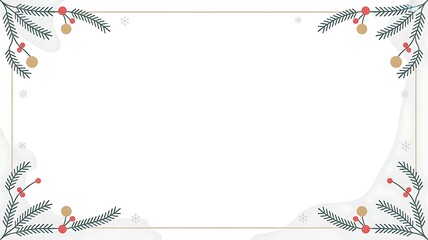 Christmas frame for social media post. Vector illustration for greeting card, poster, mobile apps, banner and online advertisingnt, created with generative ai