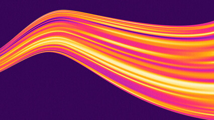 Vibrant neon pink, orange, and yellow abstract flowing wave background