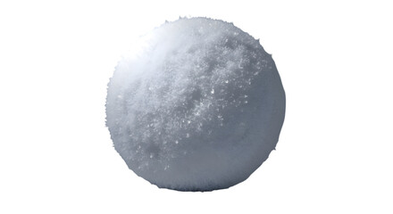 Snowball isolated on transparent background
