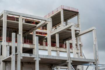 Building site of a large industrial building