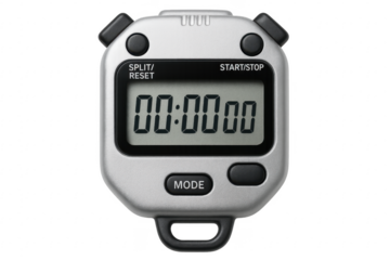 Digital stopwatch measuring time for sport competition
