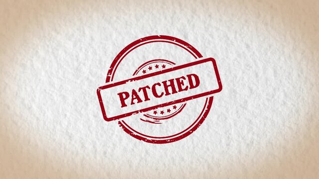 PATCHED stamp style word