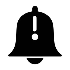 Notification bell icon vector alert symbol message alarm reminder sign important attention needed now
