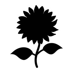 Download black sunflower silhouette vector image for free nature botanical illustration clip art design