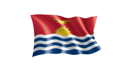 Anguilla flag waving isolated png transparent background