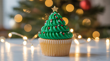 cupcake Christmas tree decoration