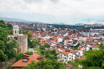 Fototapeta premium view over city of Prizren in Kosovo
