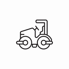 asphalt paver icon sign vector