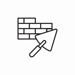 wall bricks construction icon sign vector