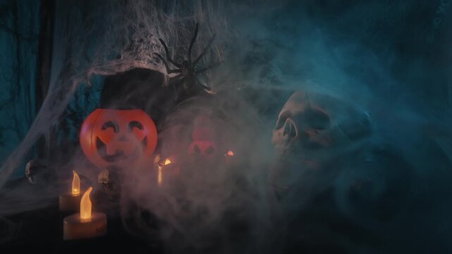Halloween Decorations Mist Skull Lantern 4