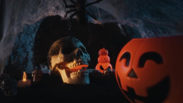 Halloween Decorations Mist Skull Lantern 3