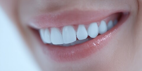 Fototapeta premium Woman with a white smile