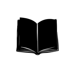 open book isolated on white background