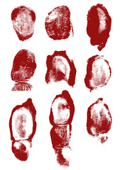 dedos impress&atilde;o digital