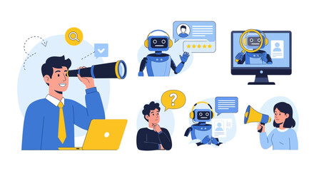 AI-Powered Recruitment - Human Resources and Technology Integration.