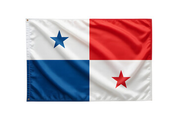 Panama's national flag waving proudly with a vibrant display of its patriotic colors and iconic star emblems, a symbol of sovereignty