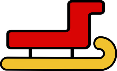 The  Christmas icon for Holiday or celebration concept.