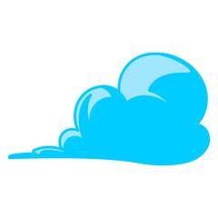 cloud vector, clip art, and symbol. Flat design of  cloud concept and simple design