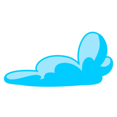 cloud vector, clip art, and symbol. Flat design of  cloud concept and simple design