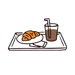 イートインのイラスト