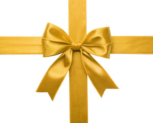 gold ribbon bow
