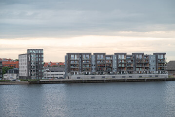 Fototapeta premium Skyline of the city of Aalborg in Denmark