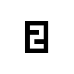 minimalist white letter Z Icon