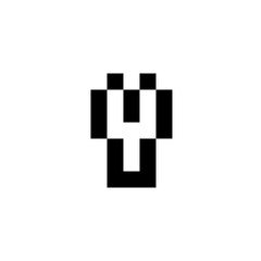 minimalist white letter Y Icon