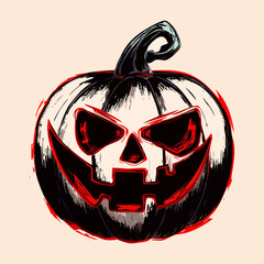 halloween pumpkin head