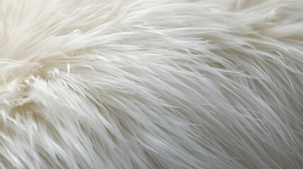 close up of fluffy white feathers.