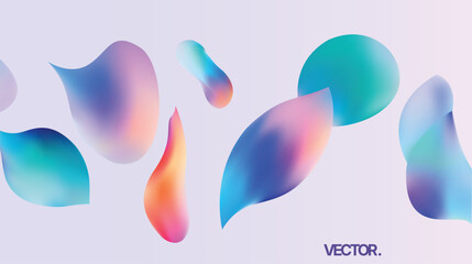 Abstract Fluid Gradient Shapes - Colorful Modern Background for Design and Branding