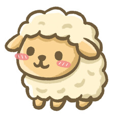 Cute sheep illustration 